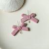 Accesorios colgantes de lazo dulce con flocado de felpa de otoño e invierno, pendientes hechos a mano para bricolaje, tocado, material de carcasa para teléfono móvil, venta al por mayor