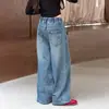 Pantalones de Mezclilla Largos con Forro de Felpa Estilo Coreano Invierno Niñas 2026 con Caballo Pequeño en Relieve Ropa de Abrigo Gruesa para Niños Grandes Pantalones de Pierna Ancha