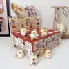 Meow Meow Studio Caja Sorpresa Figura Decorativa de Gato Lindo Dibujo Animado Gato Adorable Juguete de Moda Decoración de Escritorio para Estudiantes Adorno