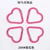 Gran Stock Mosquetón Forma de Corazón Botón para Ropa Infantil DIY Gancho Pequeño Forma de Corazón Mosquetón Corazón Melocotón