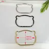 Atacado de fábrica acessórios para bolsa de mão com cabeça de gato anel de hardware trapezoidal de liga de zinco fio de metal com formato de cabeça de gato portátil