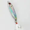 Placa de Hierro con Anzuelo Simple y Doble Señuelo de Plomo Peces Falsos Señuelo de Pesca con Lentejuelas para Lubina de Agua Dulce y Salada, Pez Mandarín, Caballa y Pez Mandarín Usando Técnica de Pesca al curricán
