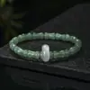 Pulsera Paso a Paso de Bambú de Jade Dongling 2024 Nueva para Novia Regalo de Vacaciones Pulsera de Cuentas de Transferencia de Calabaza de Cristal