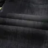 Primavera y Verano Sueltos Rectos Pierna Ancha Pierna Fibra de Poliéster Elastómero Algodón Delgado Negro Gris Blanco Pantalones de Mezclilla para Hombre