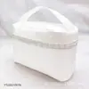 Bolsa Oval Portátil para Armazenamento Diário de Cosméticos, Bolsa de Cosméticos de Material Biodegradável, Bolsa de Cosméticos Portátil de Papel Dupont
