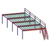 Estantería de plataforma alta desmontable de alta resistencia para construir una plataforma de dos pisos con vigas I de acero en un almacén o taller interior