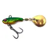 Venta al por mayor de fábrica Ciclón Pequeño Vibratorio de Largo Alcance Tercera Generación Cuchara Giratoria Vibratoria Forma de Cuchara Metal Hard Lure.