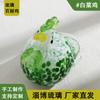 Zibo Enfeites de Vidro Artesanato Boneca de Legumes Frango Boneca de Frango Picante Repolho de Vidro Frango Enfeites Criativos Presente