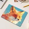 Mouse Pad Pequeno com Design de Gato Animal Pequeno, Tapete de Mesa Portátil, Apoio para Teclado com Bordas Costuradas, Padrão Cartoon para Jogos