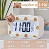 Nuevo Reloj Despertador de Crayon Shin-Chan con Reloj Luminoso de Mesita de Noche, Temporizador Multifuncional Simple, Reloj de Escritorio para Dormitorio