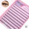 Pestañas Postizas Segmentadas Naturales, Estilo Cola de Pez Cat-Eye Fox, Estilo Cola de Pez para Maquillaje Natural Diario, Rizos de Cabello de Hada, Estilo Natural