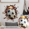 Adesivos de Parede Estéreo 3D Adesivos de Parede de Futebol Adesivos de Parede Decorativos para Sala de Estar Quarto Adesivos de Parede Autoadesivos