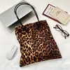 08132 Bolso Tote Grande Casual y Elegante con Estampado de Leopardo para Chicas Perezosas y Modernas, Bolso de Hombro de Moda para el Trabajo, Bolso de Axila
