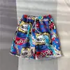 Comercio Electrónico Transfronterizo Amazon Bañador Estampado Pantalones de Playa para Hombre Tallas Grandes Europeas y Americanas Shorts Largos de una Sola Capa Fabricantes Venta al por Mayor en Stock