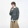 Direto da Fábrica Marca da Moda Outono/Inverno Novo Cardigan de Tricô Casual Solto Estilo Preguiçoso Roupa Externa para Homens e Mulheres