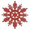 B Decorações de Natal 10cm Flocos de Neve Plástico Flocos de Neve com Glitter Decoração de Árvore de Natal Floco de Neve Oco Enfeites Pendurados