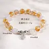 Pulsera Zodiacal de Cristal Amarillo Torre de Cristal Natural al por mayor, Alegría y Prosperidad, Nuevo Estilo Chino, Diseño Original para Mujer