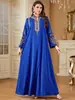 Site independente Amazon 3D transfronteiriço novo vestido longo para mulheres, vestido estilo étnico solto, saída de praia longa elegante e moderna