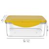 Caja de Conservación Rectangular PET de Alta Transparencia Caja de Almacenamiento Sellada para Comida, Verduras y Frutas de Cocina Caja Congeladora Le Buckle