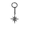 Diseño Personalizado Geométrico Europeo y Americano Colgante de Estrella de Ocho Puntas Llavero Conjunto Colgante Versátil para Ropa Accesorios