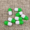 Fabricante Venta al por Mayor Slime Barro Barro Cristal Relleno Resina Cuentas de Píldora DIY Artificial Cápsula Bicolor Accesorios