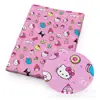 Gatito orejas grandes perro delgado poliéster algodón o tela impermeable elástica de cuatro lados tela para bolsa de patchwork DIY, 1Yc46373