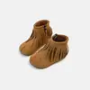 Botas Dr. Martens Infantis 2026 Estilo Outono Menina Bebê Botas Princesa com Franjas Retrô Criança Pequena Botas Birkenstock Botas Individuais para Meninas