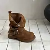 Dr. Infantil. Botas Martens 2026 Outono/Inverno Sapatos da Moda para Meninos e Meninas Botas de Camurça de Cano Médio Estilo Britânico Botas Amarelas Grandes