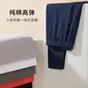 Pantalones largos para hombre de una sola pieza Pantalones cálidos gruesos para hombre de mediana edad talla grande finos pantalones de abrigo de invierno para ancianos