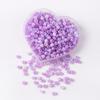 Cuentas redondas de vidrio color crema AB de 2, 3 y 4 mm para hacer pulseras, collares y accesorios de joyería.