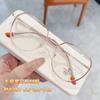 M2767 Nuevo Armazón de Lentes Vintage Color Oro Adhesivo para Hombre y Mujer, Moda Poligonal de Marco Grande para Miopía