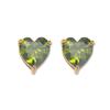 Traje de Zircón Amor Esmeralda Europeo y Americano Transfronterizo para Mujer Traje de Pulsera de Anillo en Forma de Corazón Transfronterizo Cadena para Clavícula