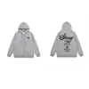 Sudadera con cremallera estilo europeo y americano transfronteriza con estampado de letras, número 8 negro, sudadera con cremallera casual unisex Stu