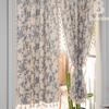 Cortina de Porta de Seda Floral Estilo Americano Bubaba Meia Cortina Para Janela de Canto Quarto Sala de Estar Cortina Divisória Direto do Fabricante