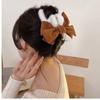 Clip de peluche de oso bonito para otoño e invierno, clip de tiburón para niña, clip grande para el cabello, clip para el cabello con cuerda, accesorios para el cabello para mujer