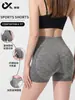Pantalones Cortos de Punto Sin Costuras Color Durazno para Fitness Mujer Cintura Alta Levanta Glúteos Pantalones Cortos de Yoga Pantalones Cortos Deportivos Mujer Pantalones Cortos Verano Finos