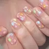 Arte de Uñas Calcomanía Pequeña Joyería Personalizada con Fotos DIY Dibujos Animados Luna Flor Estampado en Caliente Fábrica de Calcomanías para Uñas Personalizada Oem
