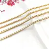 Chapado en Oro Cobre Conservador de Color Moda Europea y Americana Cadena de Lujo Ligero Cadena Hueso de Serpiente Cadena Suelta Collar Hecho a Mano DIY Accesorios de Joyería