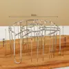 Fritadeira a Ar Vertical de Aço Inoxidável com 25 Espetos Aço Inoxidável Grelha Churrasco Forno Doméstico Cozinha Espeto Suporte para Carne Ferramenta