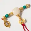 Set de Accesorios de Vidrio Sherpa de Tres Vías Color Dorado Arena para Pulseras, Collares y Colgantes Hechos a Mano DIY, Accesorios de Joyería de Moda