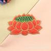 Patches Bordados, Patches Bordados Estilo Étnico, Patches de Tecido Grandes, Patches de Roupa Flor de Lótus, Patches Termocolantes para Roupa Tradicional Hanfu Fábrica