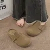 Zapatos Birkenstock de Suela Blanda para Mujer, Pantuflas de Suela Gruesa para Uso en Exteriores, Nuevo Estilo Primavera y Otoño 2026 Mocasines Birkenstock Cerrados de Punta Media para Mujer