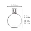 Venta Directa de Fábrica de Botellas de Perfume Transparentes de Vidrio Listas para Usar, Botellas Recargables para Perfume, Botellas con Atomizador, Botellas de Perfume de Alta Gama, Botellas Vacías