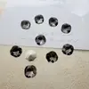 Rhinestones translúcidos negros de forma irregular con base puntiaguda para decoración de uñas, decoraciones negras de forma de corazón, ovaladas y de corazón torcido de alto brillo para decoración de uñas, accesorios hechos a mano para DIY