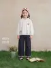 Jeans Jerry Baby para Niños Grandes Pantalones de Niña Estilo Francés Bordados Pantalones Largos de Bebé Corte Holgado Pantalones Rectos de Otoño para Niños