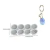 Base DIY de Resina Epóxi para Suporte de Celular de 6 Elos Suporte Redondo Irregular Pingente de Etiqueta de Identificação de Animal de Estimação Molde de Silicone
