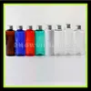 Tapa de aluminio de hombro plano botella de plástico 120ml botella de rocío puro botella de champú botella de detergente 120ml acondicionador para el cabello sub-botella