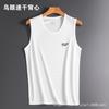 Homens Gelo Seda Malha Oca Cool Vest Masculino Verão Colete Fino Slim Fit Esportes respirável Fitness Bottoming Shirt