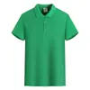 180g32 algodón súper fresco color liso cuello solapa manga corta polo casual abertura lateral verano amarillo en stock ropa de trabajo