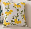 Funda de almohada bordada con toalla, funda de almohada bordada con flores, cojín pastoral para sala de estar, sofá, almohada de cintura ligera de lujo avanzada